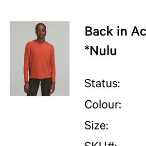 Lululemon Back In Action Long Sleeve Shirt
